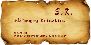 Sümeghy Krisztina névjegykártya